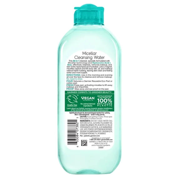 Micellar Cleansing Water Hyaluronic Acid + Aloe | Garnier