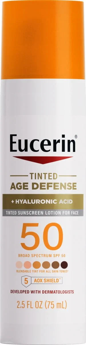 Tinted Age Defense + Hyaluronic Acid 50 SPF  | Eucerin