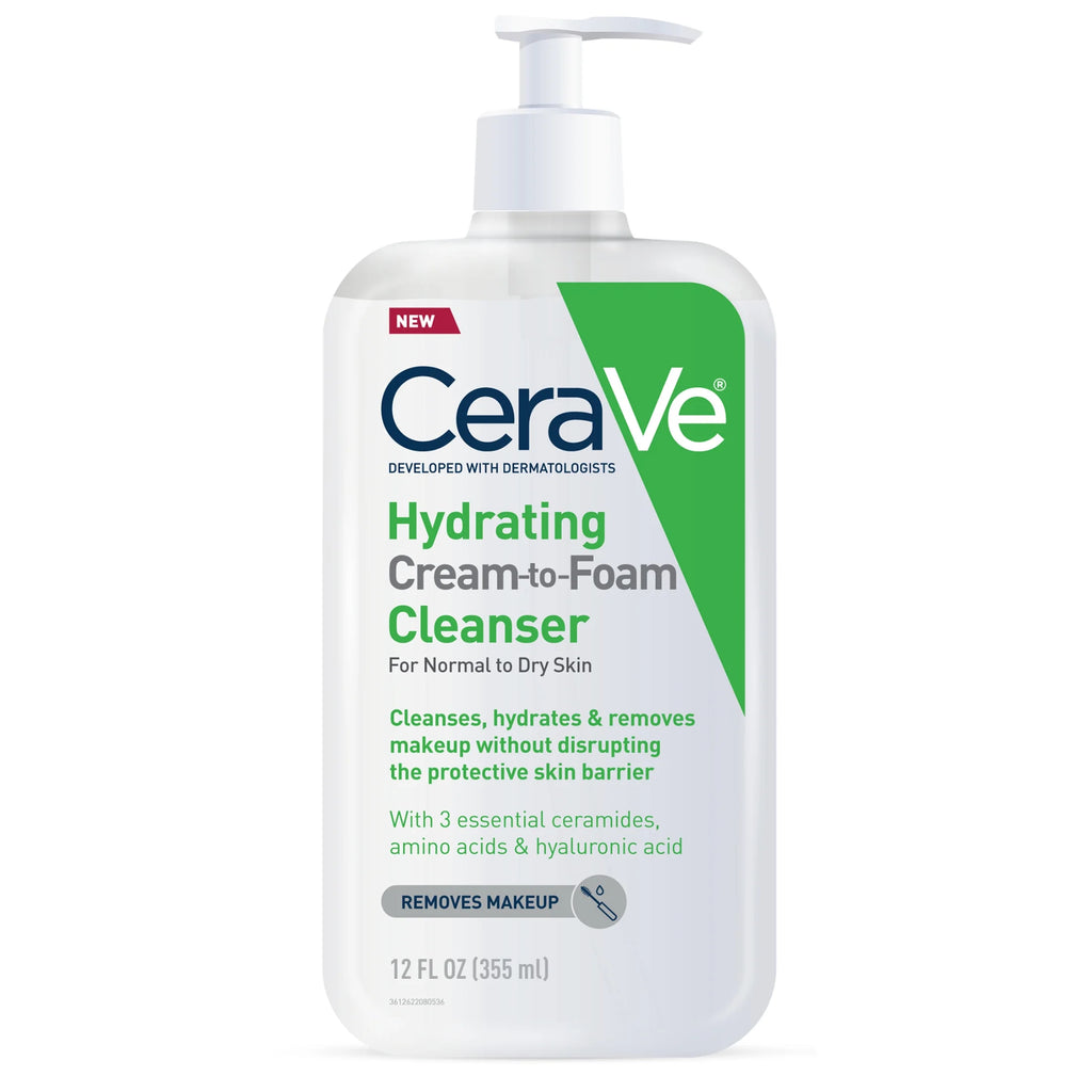 Hydrating Cream-to-Foam Cleanser | CeraVe