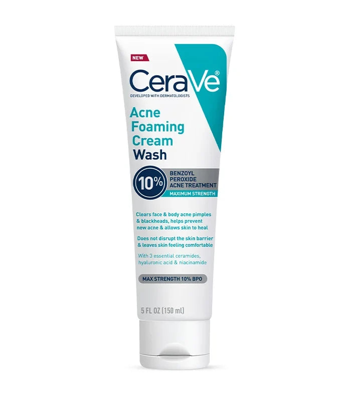 Acne Foaming Cream Cleanser | CeraVe
