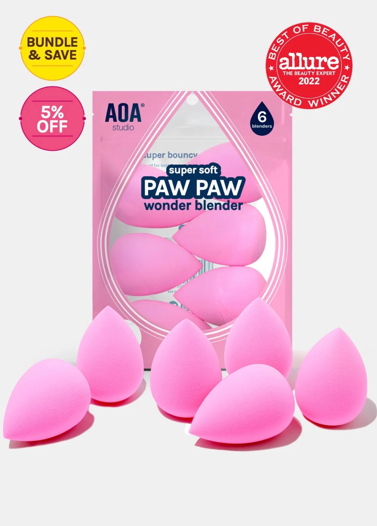 Paw Paw: Super Soft Wonder Blender 6 Pack | AOA