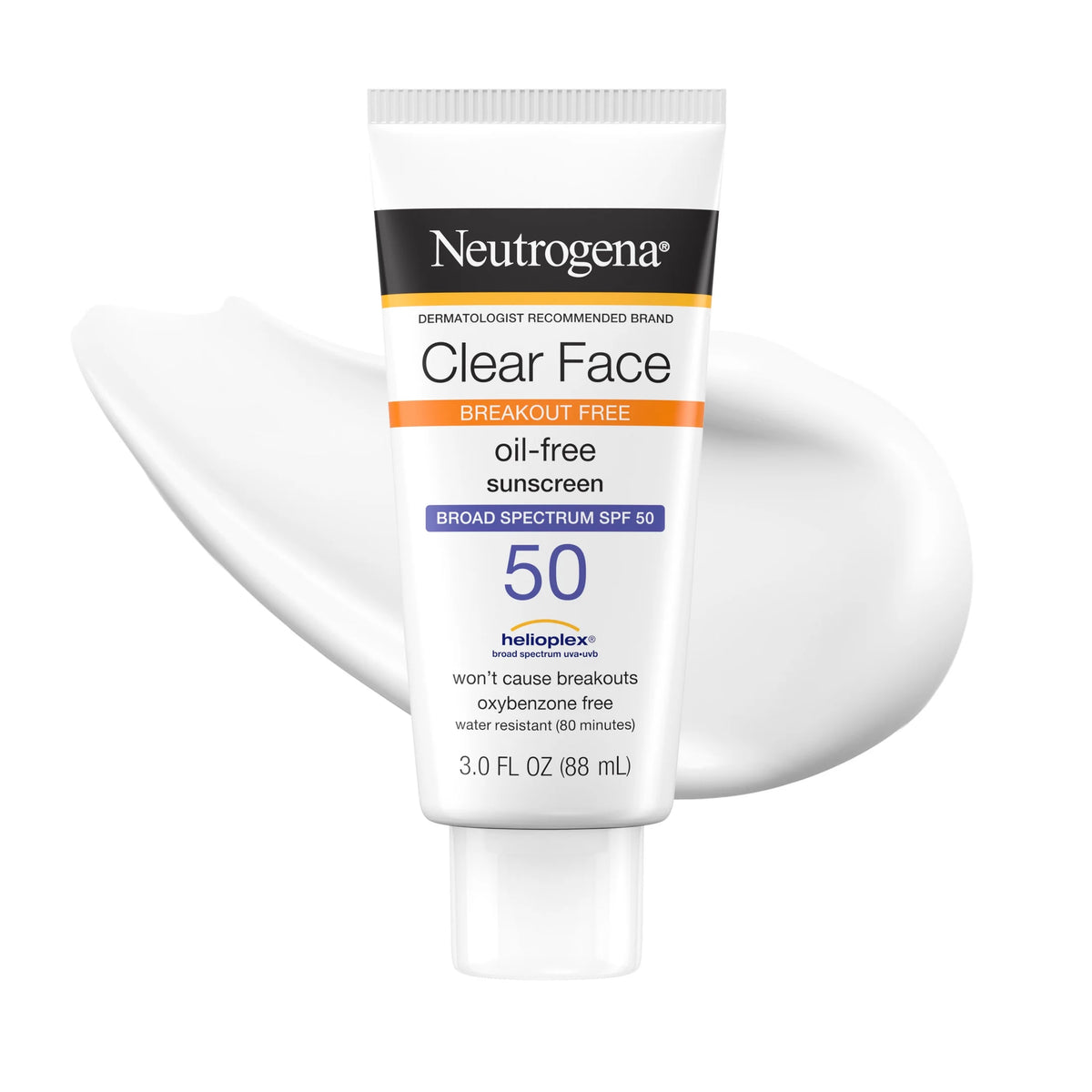 Clear Face Oil Free Sunscreen 50 SPF | Neutrogena
